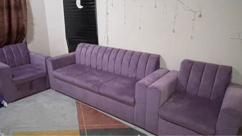 طاقم انتريه صوفه ٣+١+١