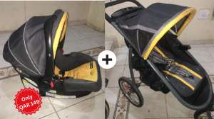 foldable baby stroller+baby carseat