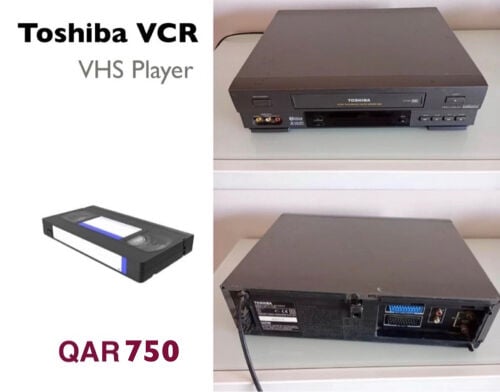 VHS VCR video player