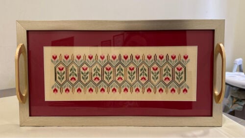 hand embroidered trays 