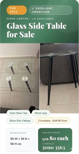 Two Living Room Side Tables