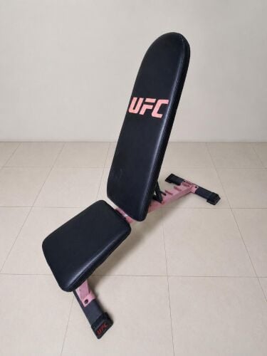 Weight bench with iron