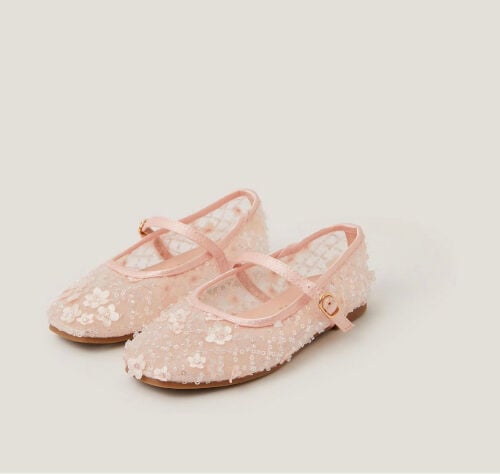 New Monsoon pink Ballet flats