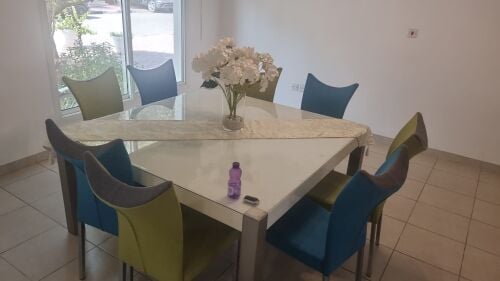 Home centre 8 chair dining table