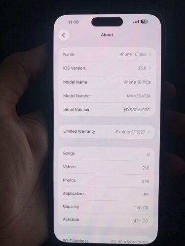 iPhone 16 plus