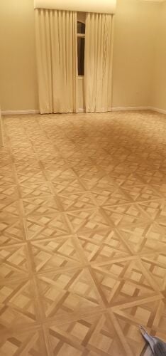 Chevron flooring parquet