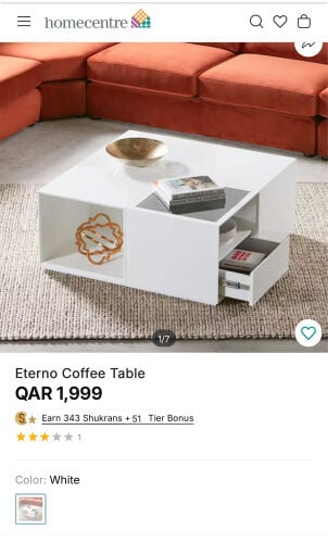 Homecentre coffee table for sale 