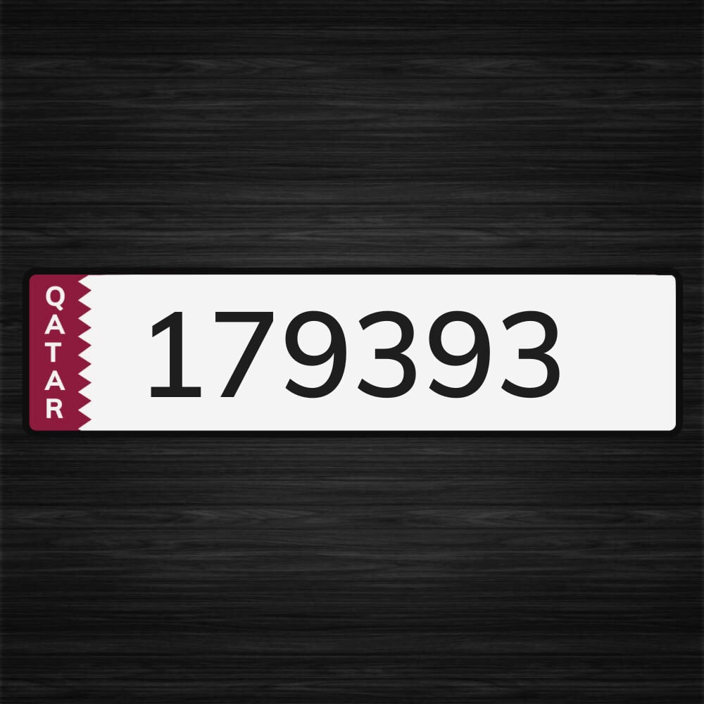 Number Plate 179393