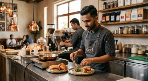 cafe in qatar needed male cook 