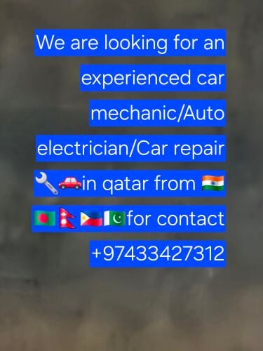 We are looking for
experienced car