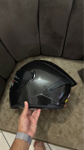 medium helmet with small scratch 