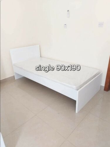 New wooden single bed frame