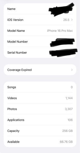 iphone 16 pro max 256GB