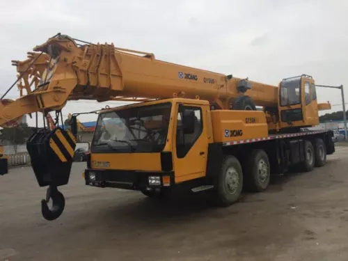 50TON CRANE WITH FLATBED TRAILER