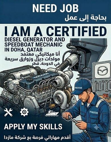 Speedboat/Diesel generator mechanic