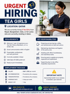 Job for Tea Girl