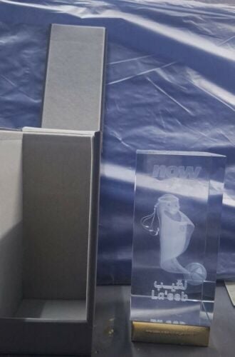 laaeeb solid glass crystal
