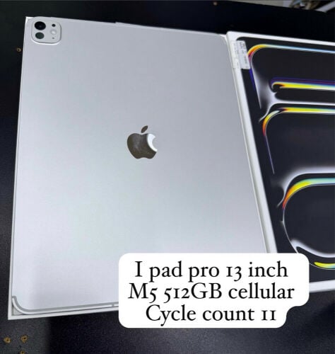 iPad 13 pro M5 512gb cellular 
