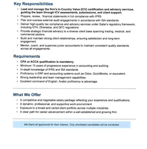 Senior Accountant