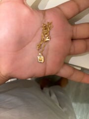 سلسال ذهب معا الماس 