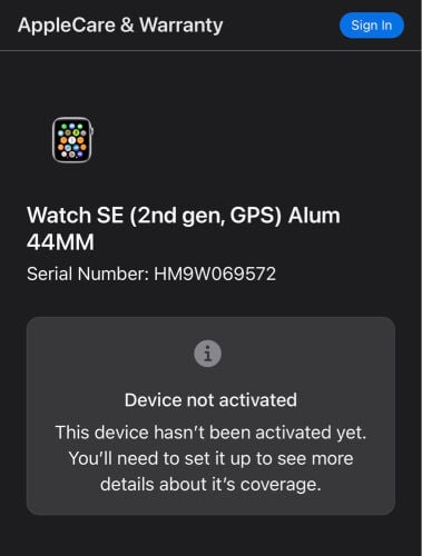 Apple watch SE 2nd Gen