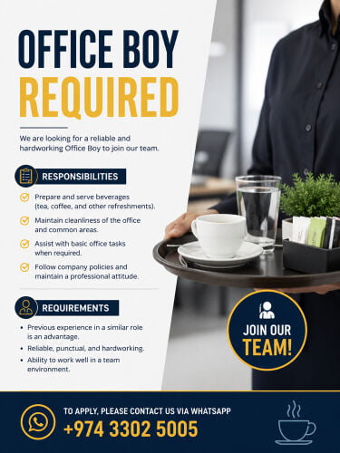 Office Boy Required