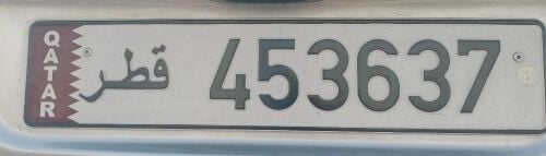 Symmetric 6-Digit Car Plate 453637