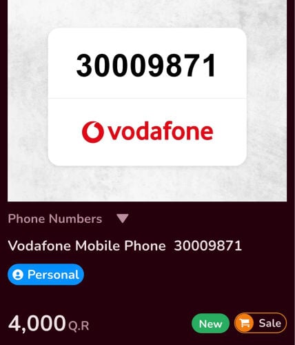 Special number for Sale
