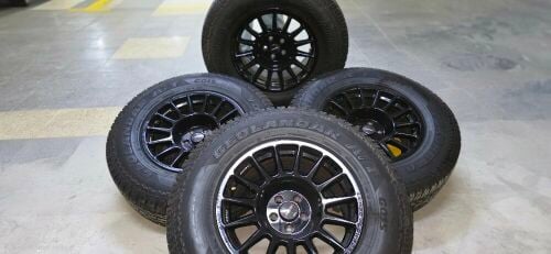 4 x lenso rims with 4 yokohama tire