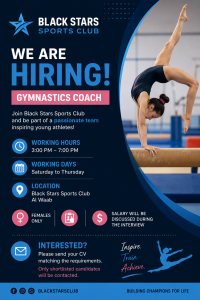 Gymnastics Coach (Female)
