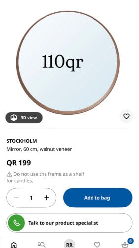 Round mirror