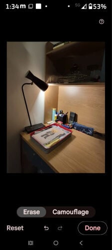 Desk with top sliding door for book