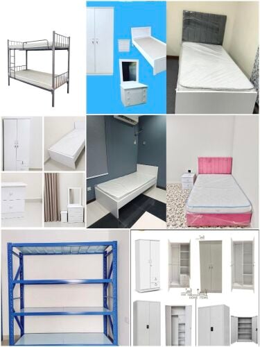 bed,Racks,cabinet,Mettress,availabl