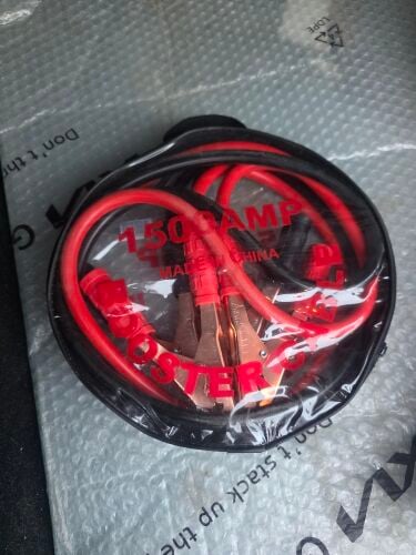 Car battery jumper cable set
