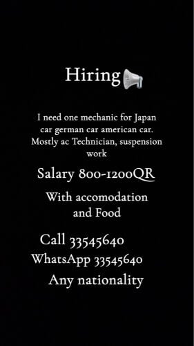 mechanic need 