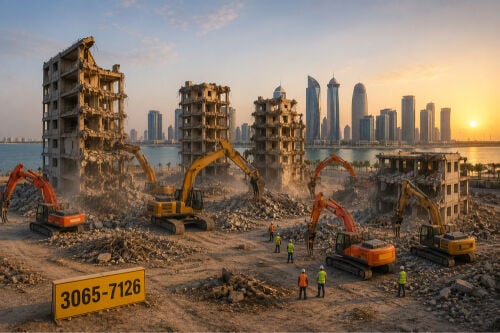 هدم المنازل وإزالة المباني في قطر
