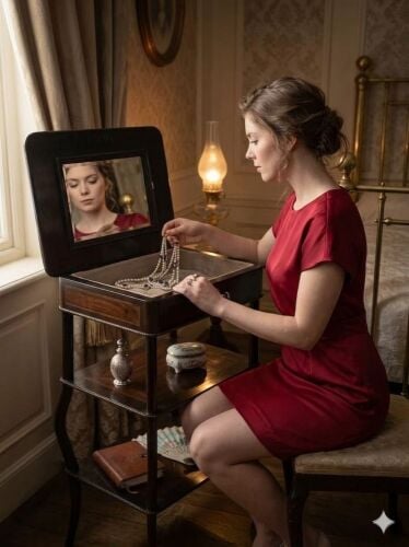 French storing fine jewelry table