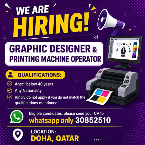 We Hiring Graphic Designer 