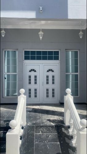 aluminium, glass, upvc door