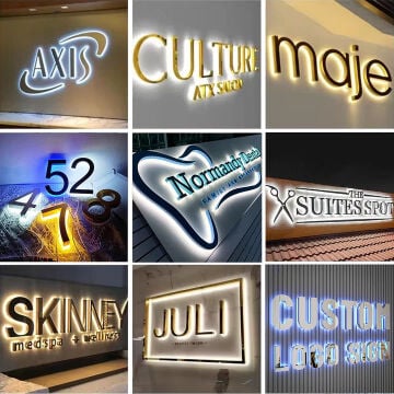 3D Glow Signboard Design