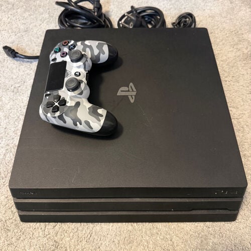 Ps4 pro 1tb with controller cables