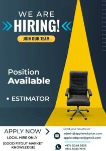 ESTIMATOR POSITION AVAILABLE