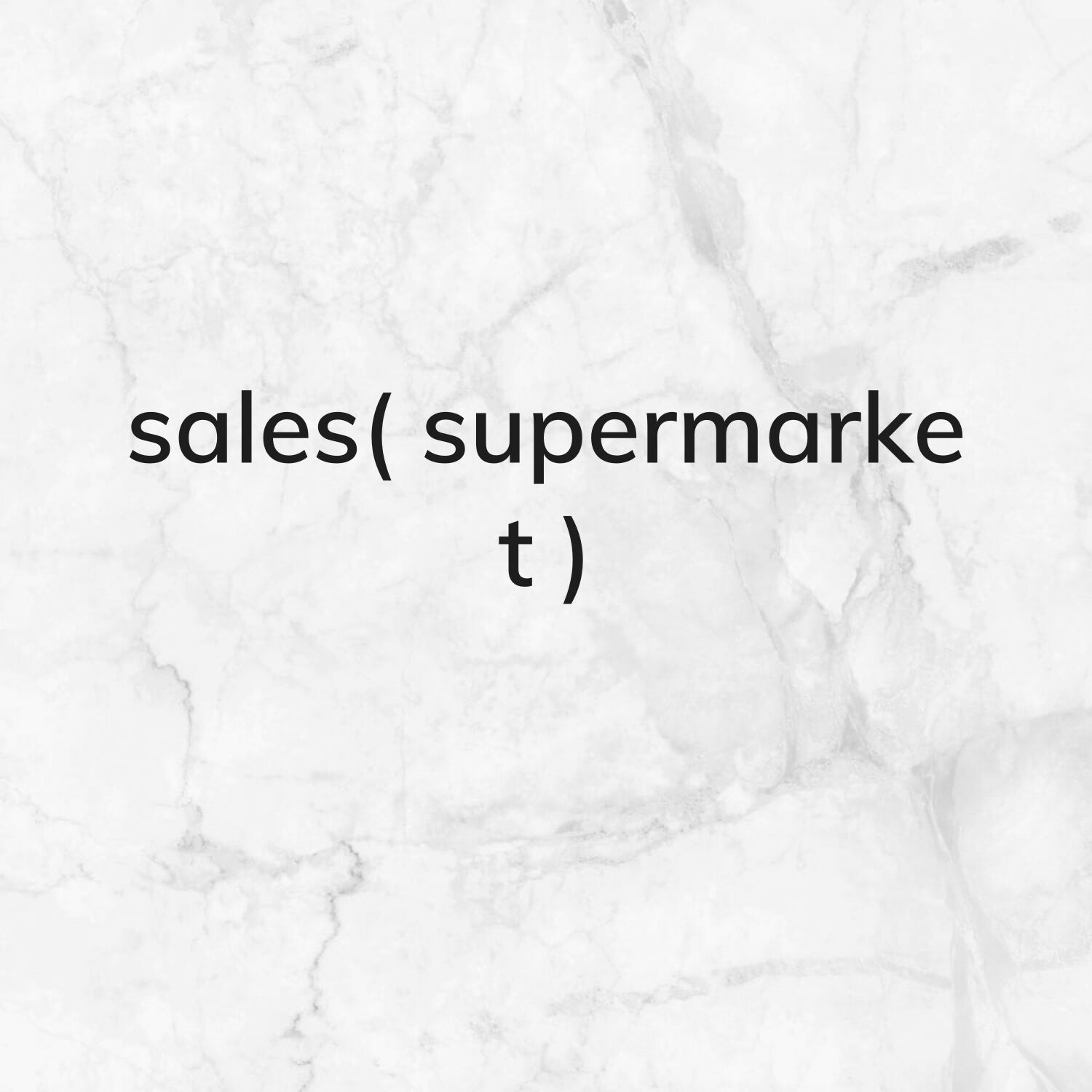 salesman for supermarket 