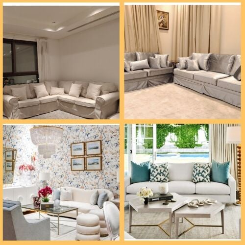 Custom made sofa curtains upholster