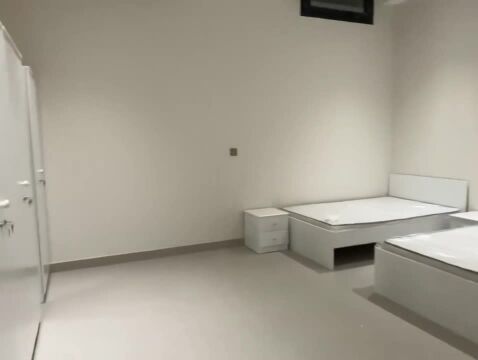 Bed & matrass with 2 Door cabinet