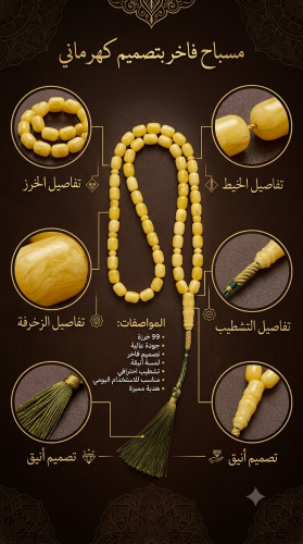 مسبحة الأمبر الفاخرة | عطر