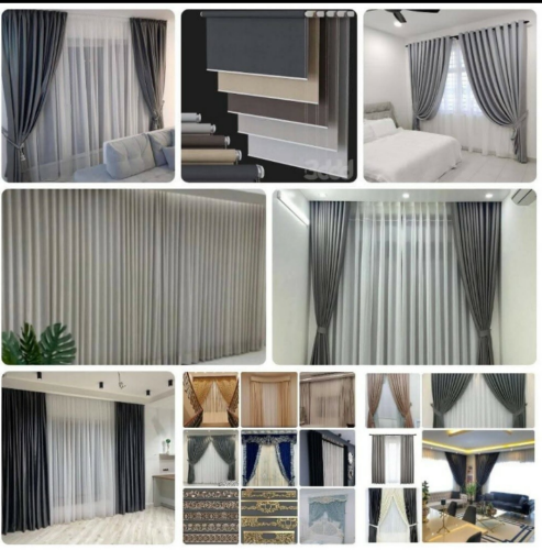 Sofa curtain make and fixing