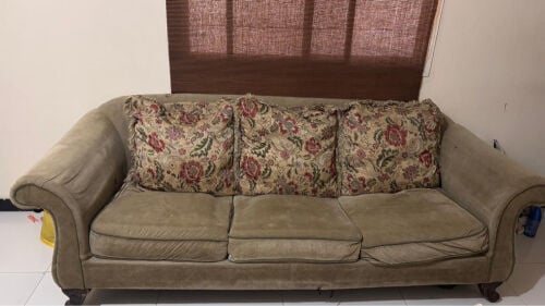 2 sofas three seated