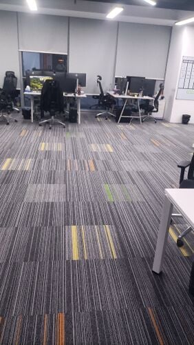 office tiles carpet