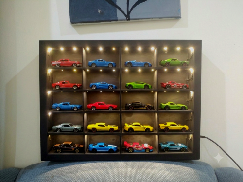 Hotwheels toy car display stand